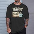 Just One More Chapter Book Lover Reading Coffee Kawaii T-Shirt Gifts for Him