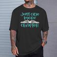 Just One More Chapter Book Lover Saying T-Shirt Gifts for Him