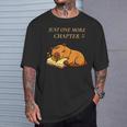 Just One More Chapter Capybara With Book T-Shirt Gifts for Him Just One More Chapter Capybara With Book T-Shirt Gifts for Him