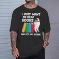 I Just Want To Read Books And Pet My Aussie T-Shirt Gifts for Him