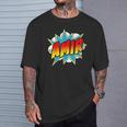 Kids Boys Amir Name Comic Book Superhero T-Shirt Gifts for Him