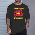 Kids Fifth Grade Superpower Superhero Comic Book First Day School T-Shirt Gifts for Him