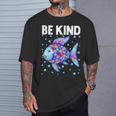 Be Kind Rainbow Scale Fish Teacher Reading Book Toddler T-Shirt Gifts for Him