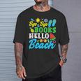 Last Day Of School Bye Bye Books Hello Beach T-Shirt Gifts for Him
