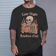 Late Night Readers Club Skeleton Book Lover T-Shirt Gifts for Him Late Night Readers Club Skeleton Book Lover T-Shirt Gifts for Him