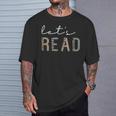 Let's Read Book Nerd Reading Book Lover Librarian Teacher T-Shirt Gifts for Him