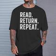 Librarian Art For Men Women School Library Book Lovers T-Shirt Gifts for Him