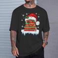Librarian Book Santa Hat Reader Snow Pajamas Christmas T-Shirt Gifts for Him Librarian Book Santa Hat Reader Snow Pajamas Christmas T-Shirt Gifts for Him