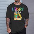 Librarian Library Lady Reading Bookworm Books Lover T-Shirt Gifts for Him
