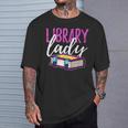Librarian Library Reading Bookworm Books T-Shirt Gifts for Him