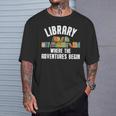 Library Art For Men Women Bookworm Reading Book Lovers T-Shirt Gifts for Him Library Art For Men Women Bookworm Reading Book Lovers T-Shirt Gifts for Him