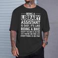Library Assistant Librarian Associate Keeper Book Lover T-Shirt Gifts for Him Library Assistant Librarian Associate Keeper Book Lover T-Shirt Gifts for Him