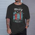 A Library Is Full Of Treasures For a Librarian Library Book T-Shirt Gifts for Him
