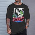 Lift So I Can Carry More Books Lovers Gym Reader T-Shirt Gifts for Him Lift So I Can Carry More Books Lovers Gym Reader T-Shirt Gifts for Him