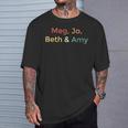 Little Women Alcott Book Meg Jo Beth Amy March Sisters T-Shirt Gifts for Him Little Women Alcott Book Meg Jo Beth Amy March Sisters T-Shirt Gifts for Him