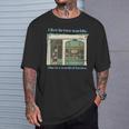 I Live In Two Worlds One Is A World Of Books T-Shirt Gifts for Him