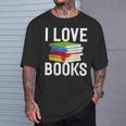 I Love Books Librarian T-Shirt Gifts for Him I Love Books Librarian T-Shirt Gifts for Him