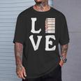 Love Books Stack Literature Reading Themed Pictograph T-Shirt Gifts for Him Love Books Stack Literature Reading Themed Pictograph T-Shirt Gifts for Him