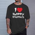 I Love Happy Endings Massage Book Reader Idea T-Shirt T-Shirt Gifts for Him