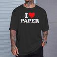 I Love Paper Page Book Drawing Handmade Art Craft News T-Shirt Gifts for Him I Love Paper Page Book Drawing Handmade Art Craft News T-Shirt Gifts for Him