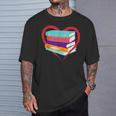 I Love Reading Book Heart Love Books Library T-Shirt Gifts for Him I Love Reading Book Heart Love Books Library T-Shirt Gifts for Him