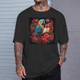 Macaw Reading A Book T-Shirt Gifts for Him