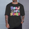 Magazine Letters Read More Books T-Shirt Gifts for Him