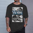 Marvel Venom Comic Book Illustrations Panel Graphic T-Shirt T-Shirt Gifts for Him