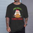 Merry Christmas Book Reading Santa Claus Xmas Book Reader T-Shirt Gifts for Him