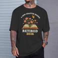 A New Chapter Begins Retired 2026 Floral Book Butterfly Tee T-Shirt Gifts for Him A New Chapter Begins Retired 2026 Floral Book Butterfly Tee T-Shirt Gifts for Him