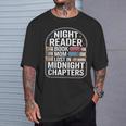 Night Reader Book Mom Lost In Midnight Chapters T-Shirt Gifts for Him