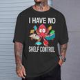I Have No Shelf Control Reading Books Bookworm T-Shirt Gifts for Him