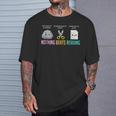 Nothing Beats Reading National Library Week World Book Day T-Shirt Gifts for Him