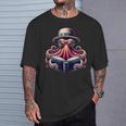 Octopus Reading Book Kraken Bookworm T-Shirt Gifts for Him