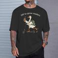 Off To Grow Reader Silly Goose School Librarian Book Lover T-Shirt Gifts for Him