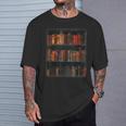Old Books On Vintage Bookshelves Dark Academia Aesthetic T-Shirt Gifts for Him Old Books On Vintage Bookshelves Dark Academia Aesthetic T-Shirt Gifts for Him