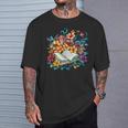 Open Book With Colorful Floral Reading Magic T-Shirt Gifts for Him Open Book With Colorful Floral Reading Magic T-Shirt Gifts for Him