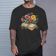 Open Book With Wildflowers Vintage Botanical Reading T-Shirt Gifts for Him Open Book With Wildflowers Vintage Botanical Reading T-Shirt Gifts for Him