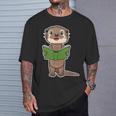 Otter Book Reading Bookaholics Sea Otter Lover T-Shirt Gifts for Him Otter Book Reading Bookaholics Sea Otter Lover T-Shirt Gifts for Him