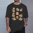 Owls Reading Books Owl Bird Lover T-Shirt Gifts for Him