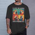 Parrot Love Reading And Parrots Child Book Lover T-Shirt Gifts for Him