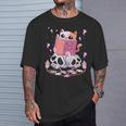 Pastel Goth Kawaii Occult Cute Cat Reading Pentacle Book For Men Women T-Shirt Gifts for Him Pastel Goth Kawaii Occult Cute Cat Reading Pentacle Book For Men Women T-Shirt Gifts for Him