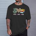 Peace Love Read Book Lover Reading Bookworm Reader T-Shirt Gifts for Him Peace Love Read Book Lover Reading Bookworm Reader T-Shirt Gifts for Him