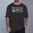 Plan For The Day Coffee Book And Sandhill Crane T-Shirt Gifts for Him