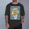 Please CHEW Quieter Comic Book Pop Art Misophonia T-Shirt Gifts for Him