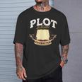 Plot It Builds Character Book Reading T-Shirt Gifts for Him
