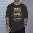 Plotlines Daggers Devotion Dark Romance Reader Book Lover T-Shirt Gifts for Him