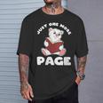 Polar Bear And Books Just One More Page T-Shirt Gifts for Him