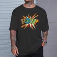 POW Colorful Comic Book Pop Art Fun Superhero T-Shirt Gifts for Him