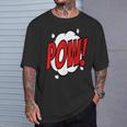 POW Comic Art Book Superhero Bubble Cartoon T-Shirt T-Shirt Gifts for Him POW Comic Art Book Superhero Bubble Cartoon T-Shirt T-Shirt Gifts for Him